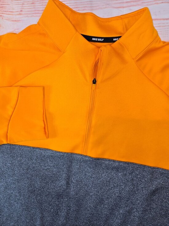 Nike Other - Nike Golf Mens Orange Half-Zip Long Sleeve Pullover XXL
